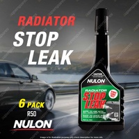 6 Pack Nulon Radiator Stop Leak Safe for Seals And Hoses 300ml R50