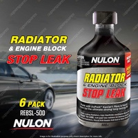6 x Nulon Radiator & Engine Block Stop Leak 500ml REBSL-500 Quality Guarantee