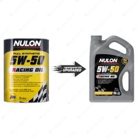 Nulon Full Synthetic 5W-50 Racing Engine Oil 5L NRO5W50-5 Ref NR5W50-5