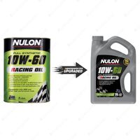 Nulon Full Synthetic 10W-60 Racing Engine Oil 5L NRO10W60-5 Ref NR10W60-5
