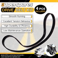 P/S & Alt & A/C Drive Belt Kit for Nissan Pulsar N15 1.6L GA16DE 1995-2000