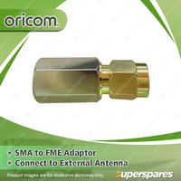 Oricom SMA to FME Adaptor - Connects 5 Watt UHF Radio to External Antenna 2U0003
