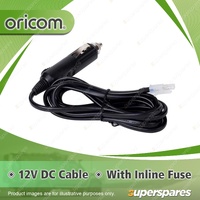 Oricom 12V DC Power Cable - Suits All Oricom In-vehicle UHF CB Radios 2U0009