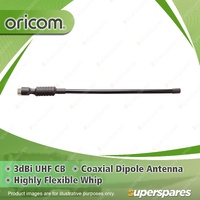 Oricom 3dBi Coaxial Dipole Antenna - Highly Flexible Whip & Compact Size ANU050
