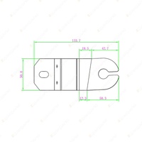 Oricom Fender Mount Bracket Brushed Stainless Steel for Ford Ranger MKII Everest