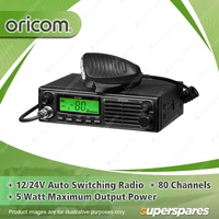Oricom 5 Watt DIN Size UHF CB Radio - with Microphone & Bracket UHF400R
