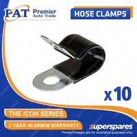 PAT ICON Series Hose Clamps - Vinyl Insulated P Clamp 6mm Pack of 10