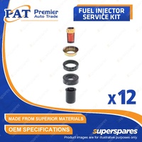 12 Pcs PAT Fuel Injector Service Kits for Daimler Double Six 5.3L 7P V12 OHV