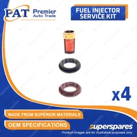 4 Pcs Fuel Injector Service Kit for Mazda MPV LY MX5 NC Premacy Roadster Tribute