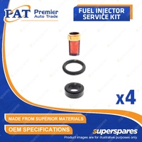 4 Pcs Fuel Injector Service Kit for Lexus ES300H AVV60 NX300h AYZ10 AYZ15 RX270