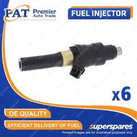 6 Pcs PAT Fuel Injectors for Holden Commodore VK 3.0L RB30ET 02/1986-07/1988