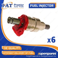 6 Pcs PAT Fuel Injectors for Nissan Skyline R31 2.5L RB25DE 05/1989-11/1994