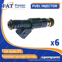 6 Pcs PAT Fuel Injectors for Saab 9000 9-5 Griffin 3.0L B308I B308E V6 24V DOHC