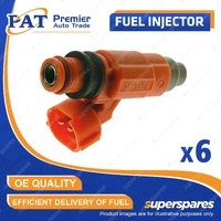 6 Pcs PAT Fuel Injectors for Mitsubishi Magna TE TF TH Verada KE KF KH 96-00
