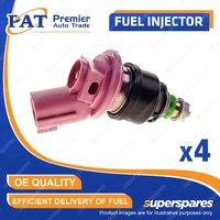 4 Pcs PAT Fuel Injectors for Nissan Pulsar Sentra N14 N15 1.6L GA16DE 92-00