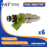 6 Pcs PAT Fuel Injectors for Toyota Cressida MX83 Crown MS135 MS137 Soarer Supra