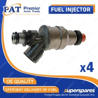 4 Pcs PAT Fuel Injectors for Ford Laser KF KH 1.8L SOHC BP 04/1990-10/1994