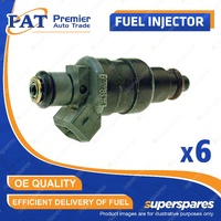 6 Pcs PAT Fuel Injectors for Jeep Grand Cherokee XJ ZG Wrangler TJ 4.0L 93-01