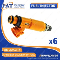 6 Pcs PAT Fuel Injectors for Mitsubishi Pajero NL 3.5L 6G74 06/1997-06/2000