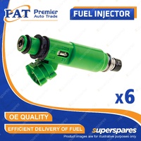 6 Pcs PAT Fuel Injectors for Mitsubishi Triton MK Challenger PA Delica L200 KM