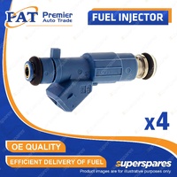 4 Pcs PAT Fuel Injectors for Hyundai Excel X3 1.5L DOHC G4FK 01/1997-06/2000