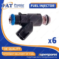 6 Pcs PAT Fuel Injectors for Kia Sorento BL Grand Carnival VQ 3.3L 3.8L