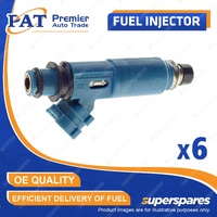 6 Pcs Fuel Injectors for Toyota Mark II Aristo Chaser Cresta Crown Soarer Supra