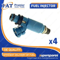 4 Pcs PAT Fuel Injectors for Subaru Forester S10 S11 Impreza WRX 2.0L 00-05