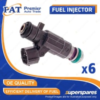 6 Pcs PAT Fuel Injectors for Holden Rodeo RA 3.5L 6VE1 03/2003-11/2005