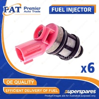 6 Pcs PAT Fuel Injectors for Nissan Elgrand E50 Navara DX D21 D22 Pathfinder R50