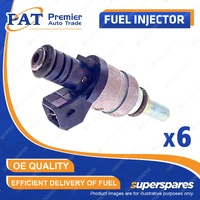 6 Pcs PAT Fuel Injectors for BMW 3 5 7 Series E39 E46 E60 X3 E83 X5 E53 Z3 Z4