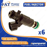 6 Pcs PAT Fuel Injectors for Nissan 350Z Z33 Elgrand E50 E51 Maxima A33 Skyline