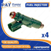 4 Pcs Fuel Injectors for Toyota Corolla NZE 121 124 Echo NCP 10 12 13 Funcargo