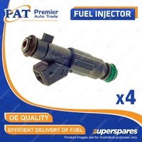 4 Pcs PAT Fuel Injectors for Citroen C5 Xsara 2.0L RFN 09/2000-2023