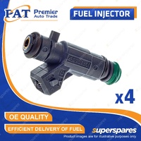 4 Pcs PAT Fuel Injectors for Citroen Berlingo M49 M59 C3 1.4L KFX KFW 1996-2023