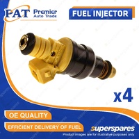 4 Pcs PAT Fuel Injectors for Hyundai Coupe FX SX Lantra J2 J3 1.6L 1.8L 95-01