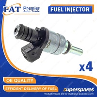 4 Pcs PAT Fuel Injectors for BMW Z3 E36 2.0L M52 B20 06/1999-10/2000