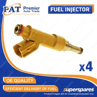 4 Pcs PAT Fuel Injectors for Toyota Allion Premio ZRT 260 261 265 Corolla ZRE152