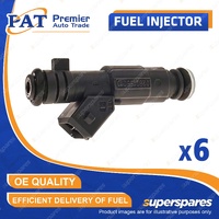 6 Pcs PAT Fuel Injectors for Holden Vectra JS-II 2.6L Y26SE 09/2000-09/2002