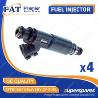 4 Pcs PAT Fuel Injectors for Ford Laser KN KQ 1.6L ZMD 11/1998-08/2002