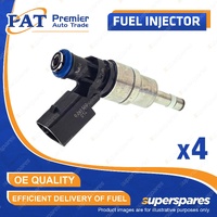 4 Pcs PAT Fuel Injectors for Volkswagen Golf R32 GTi Jetta Passat 2.0L 2004-2023