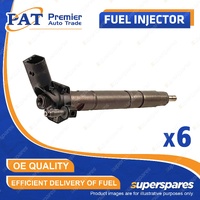 6 Pcs PAT Fuel Injectors for Porsche Cayenne 9HA Panamera 970 3.0L 2010-2018