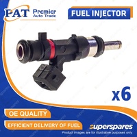 6 Pcs PAT Fuel Injectors for Porsche 911 997 3.6L M97.70 09/06-12/11