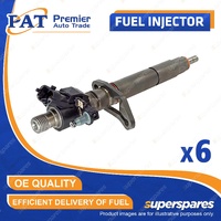 6 Pcs PAT Fuel Injectors for Citroen C5 X7 C6 3.0L DT20C V6 24V DOHC 2010-2014