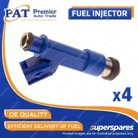 4 Pcs PAT Fuel Injectors for Toyota Vitz Platz NCP 91 131 Ractis Sienta Yaris