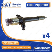 4 Pcs PAT Fuel Injectors for Mitsubishi Triton ML MN 2.5L 4D56T I4 16V 2008-2015