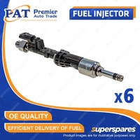 6 Pcs PAT Fuel Injectors for BMW 335i E90 E91 E92 E93 535i F07 X5 X6 E71 3.0L