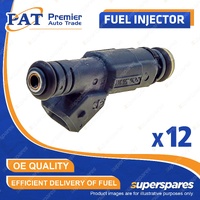 12 Pcs PAT Fuel Injectors for BMW 750i 750iL E32 E38 850Ci 850CSi 850i E31 Lucas