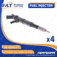 4 Pcs PAT Fuel Injectors for BMW 320D E46 2.0L M47D20 I4 16V DOHC 2000-2005