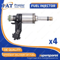 4 Pcs PAT Fuel Injectors for Land Rover Freelander Series 1 2.0L 204PT 12-15